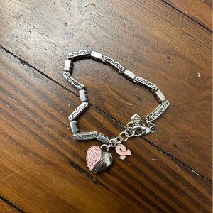Brighton Power of Pink Breast Cancer Awareness Charm Bracelet